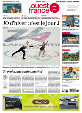 Cover of Ouest France (Saint-Nazaire La Baule Guerande)