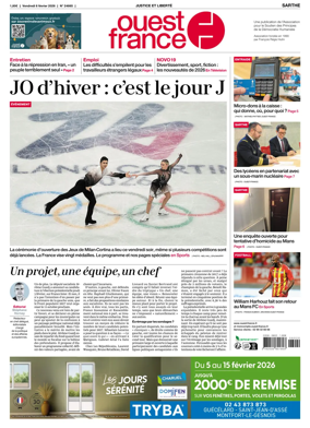Cover of Ouest France (Sarthe)