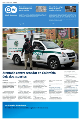 Cover of Deutsche Welle (Spanish edition)