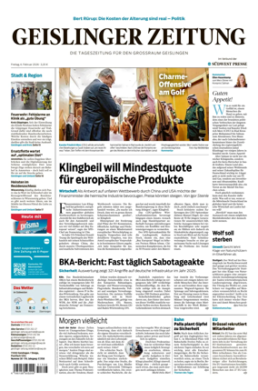 Cover of Geislinger Zeitung