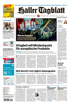 Cover of Haller Tagblatt