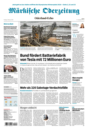 Cover of Markische Oderzeitung Oderland-Echo