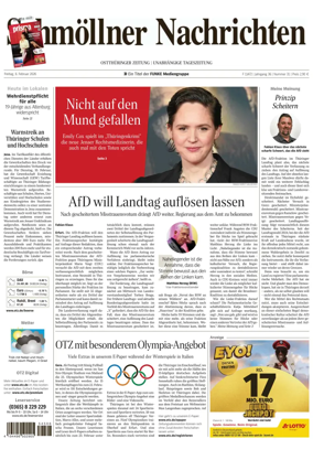 Cover of Ostthuringer Zeitung (Schmolln)