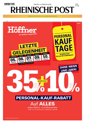 Cover of Rheinische Post Duesseldorf Meerbusch