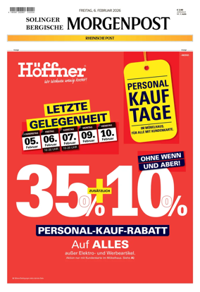 Cover of Solinger Bergische Morgenpost/Remscheid