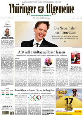 Cover of Thuringer Allgemeine (Bad Langensalza)