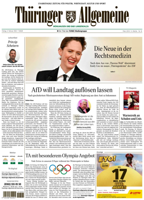 Cover of Thuringer Allgemeine (Muhlhausen)