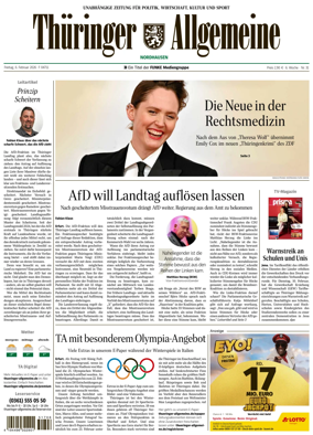 Cover of Thuringer Allgemeine (Nordhausen)