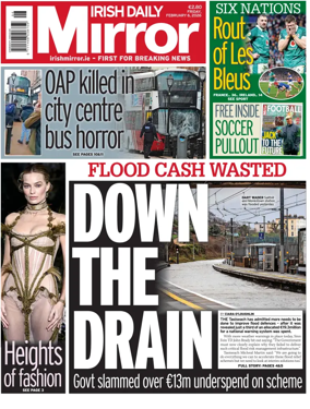 Cover of Irish Daily Mirror
