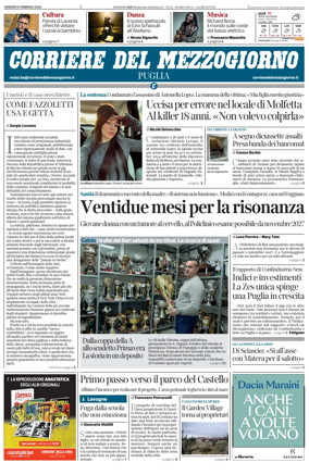 Cover of Corriere del Mezzogiorno (Puglia)