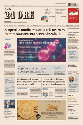 Cover of Il Sole 24 Ore