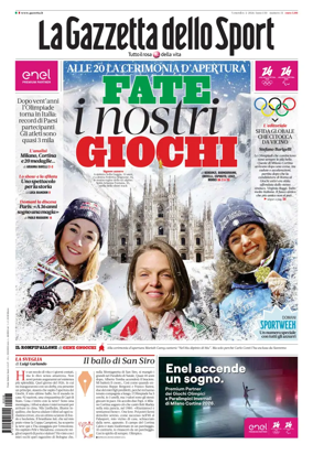 Cover of La Gazzetta dello Sport - Roma