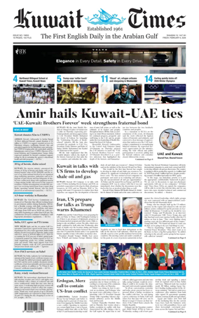 Cover of Kuwait Times