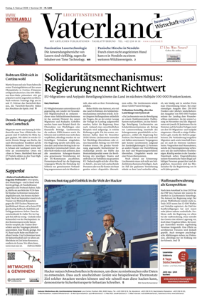 Cover of Liechtensteiner Vaterland