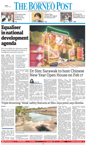 Cover of The Borneo Post (Sarawak)