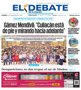 Cover of El Debate de Culiacan
