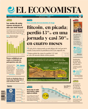 Cover of El Economista (Mexico)