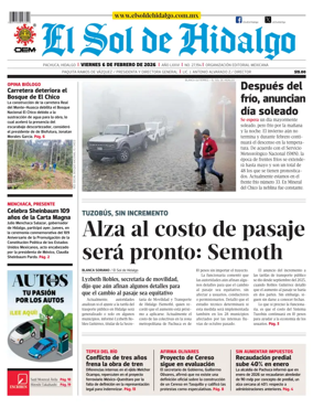 Cover of El Sol de Hidalgo