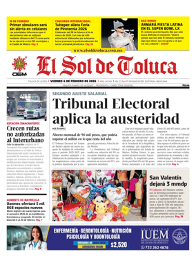Cover of El Sol de Toluca