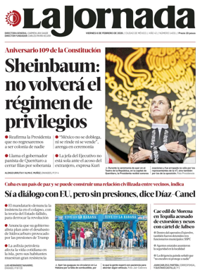Cover of La Jornada