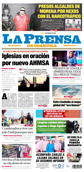 Cover of La Prensa de Coahuila