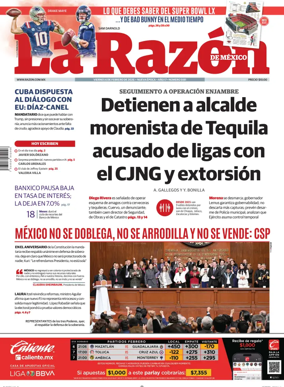 Cover of La Razon de Mexico