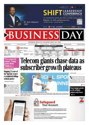 Cover of Business Day (Nigeria)