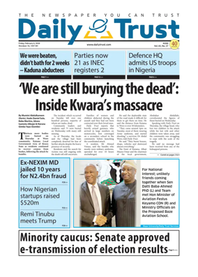 Cover of Daily Trust