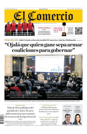 Cover of Diario El Comercio