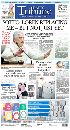 Cover of Daily Tribune (Philippines)