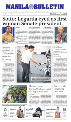 Cover of Manila Bulletin