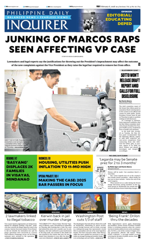 Cover of Philippine Daily Inquirer