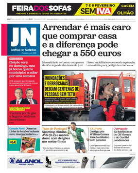 Cover of Jornal de Noticias