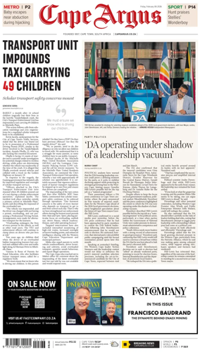 Cover of Cape Argus (PM Edition)