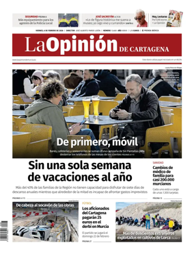 Cover of La Opinion de Murcia (Cartagena)