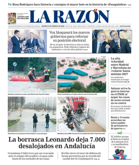 Cover of La Razon (Madrid)