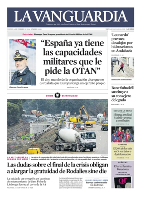 Cover of La Vanguardia