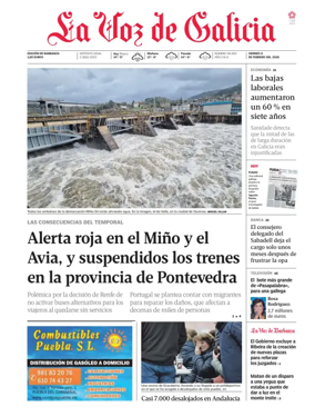 Cover of La Voz de Galicia (Barbanza)