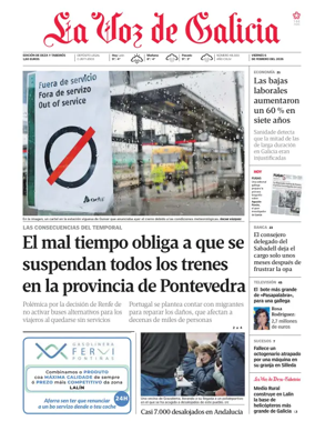 Cover of La Voz de Galicia (Deza)