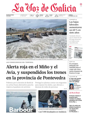 Cover of La Voz de Galicia (Ferrol)