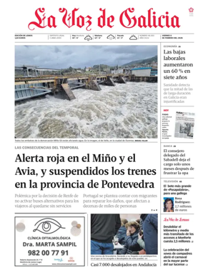 Cover of La Voz de Galicia (Monforte)