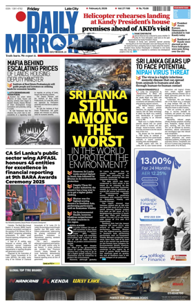 Cover of Daily Mirror (Sri Lanka)