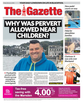 Cover of Blackpool Gazette