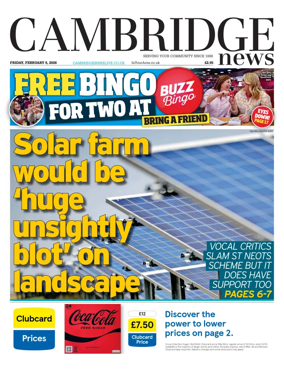 Cover of Cambridge News