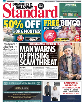 Cover of Dumfries & Galloway Standard