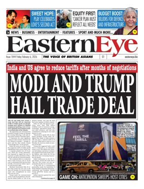 Cover of Eastern Eye (UK)