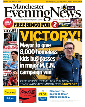 Cover of Manchester Evening News