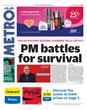 Cover of Metro (UK)