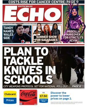 Cover of South Wales Echo