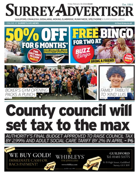 Cover of Surrey Advertiser